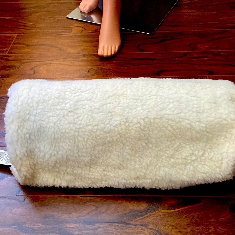 Fleece type neck pillow, gently used